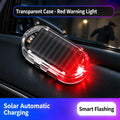 💥Solar Powered Fake Car Alarm Light, Auto Light Sensor LED Simulated Security Warning Flashing Light