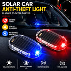 💥Solar Powered Fake Car Alarm Light, Auto Light Sensor LED Simulated Security Warning Flashing Light