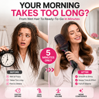 2-in-1 Hot Air Hair Styler Brush – Salon Blowout Volume & Frizz Control Tool