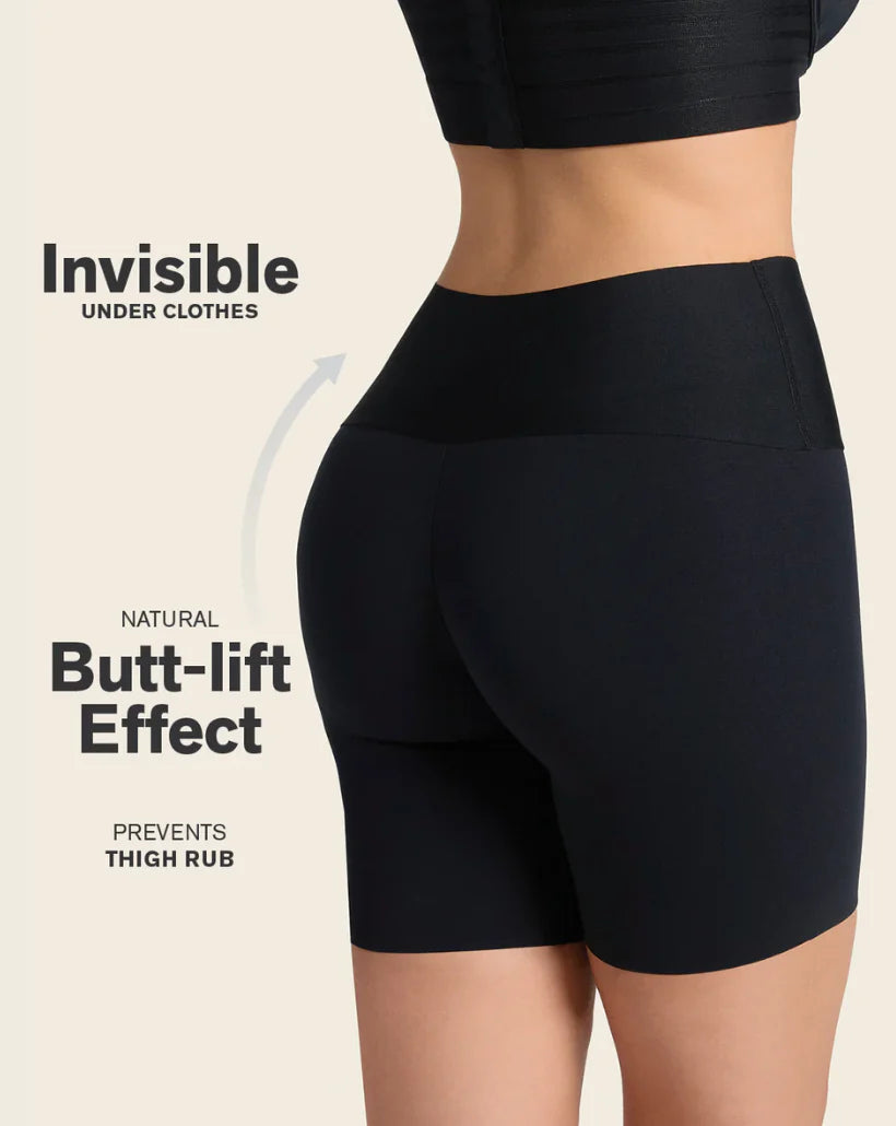 Stay-In-Place Seamless Shaper Short