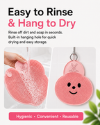 Hands-Free Foot Scrubber Bath Mat | Shower Foot Cleaning Mat