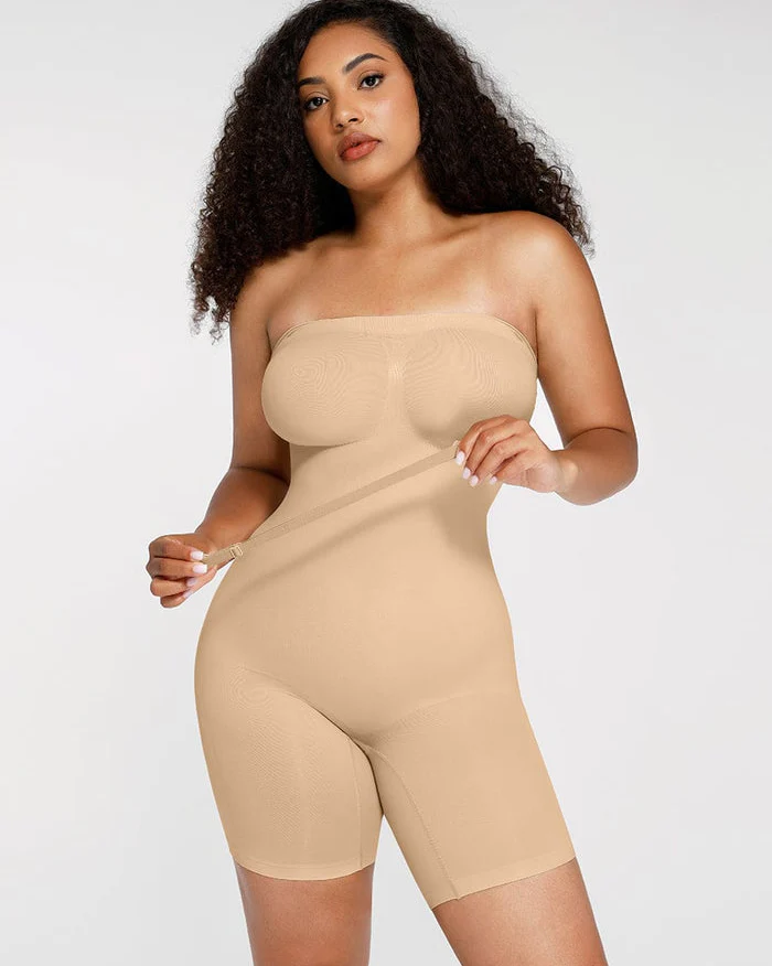 Strapless Slip Shapewear Bodysuit