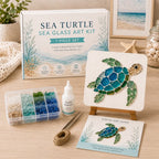 🔥Last Day 50% OFF - 🌊 DIY Sea Glass Mosaic Art Kit – Create Beautiful Ocean-Inspired Artwork with Colorful Glass Pieces, Coastal Home Decor & Creative Handmade Gift