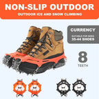 🧊 50% OFF Ice Cleats for Shoes – Anti-Slip Snow Grips for Winter Walking & Hiking