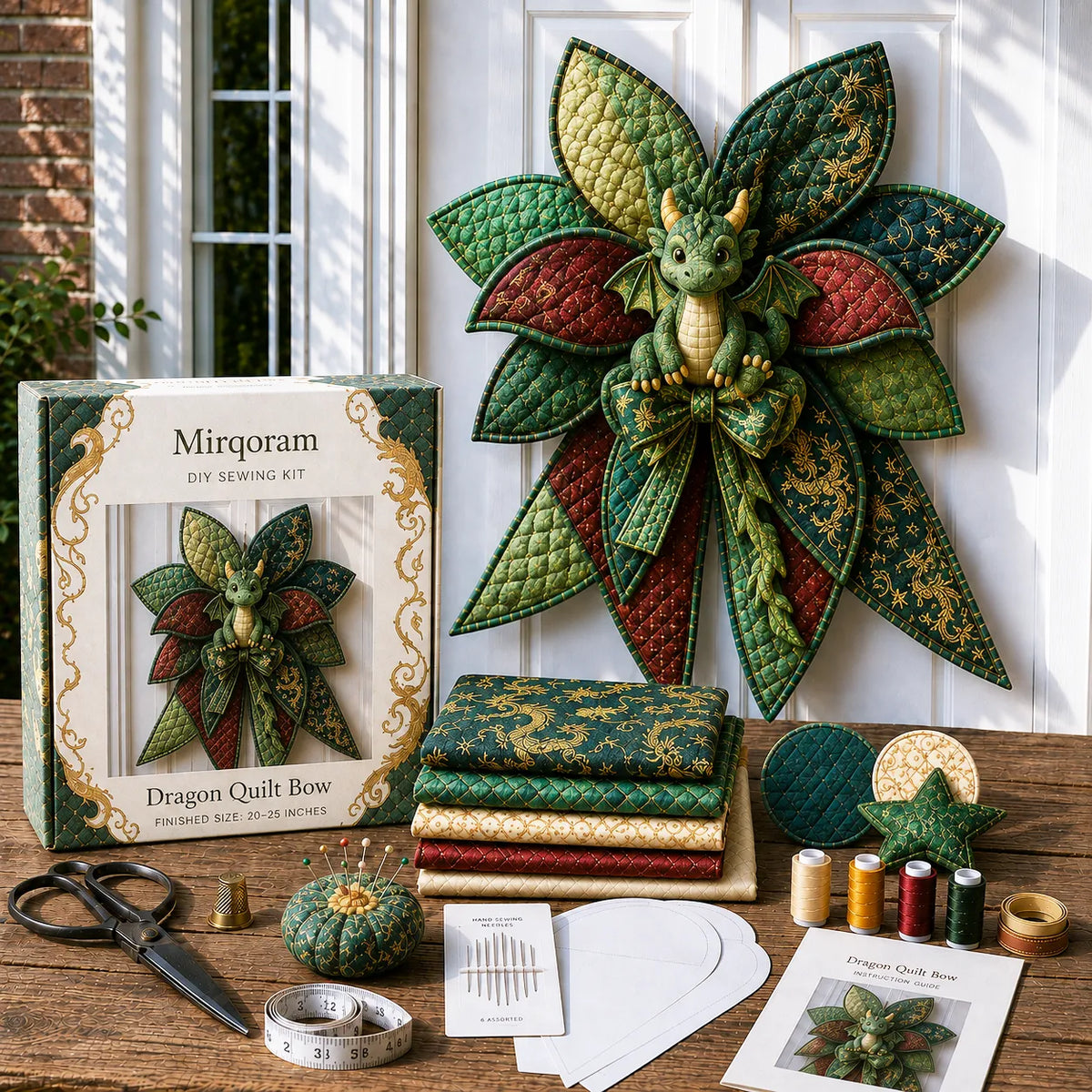 Dragon - Handmade Quilted Door Bow DIY Sewing Kit