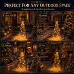 🎄 Christmas Bell Cascade Solar Yard Light✨
