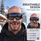 Realistic Face Balaclava – Funny Ski & Snowboard Mask for Cold Weather Adventures, Unisex Adult One Size (21-24') ⛷️