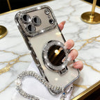 ✨💎Sparkling Diamond Women's Phone Case with Mirror & Stand for iPhone 12/13/14/15/16/17/18 Pro Max,17Air,14/15/16 Plus💖
