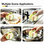 3-Pack Compressed Cellulose Sponges, Fruit-Shaped Natural Pop-Up Dish Sponges ✅