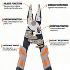 55-Steel Self-Locking Anti-Skid Ratchet Pliers | Heavy-Duty Wire Cutters & Holding Tool, Hands-Free Grip DIY Hardware for Automotive & Plumbing Projects 🔧⚙️