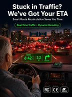 🚗 50% Off Now! Head-Up Display (HUD) GPS Digital Speedometer – Features traffic light countdown and speed camera alerts; a universal driving safety system to help you avoid city traffic fines.