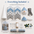 Frosty Snowman DIY Quilted Santa Christmas Tree Kit