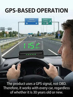 🚗 50% Off Now! Head-Up Display (HUD) GPS Digital Speedometer – Features traffic light countdown and speed camera alerts; a universal driving safety system to help you avoid city traffic fines.