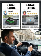 🚗 50% Off Now! Head-Up Display (HUD) GPS Digital Speedometer – Features traffic light countdown and speed camera alerts; a universal driving safety system to help you avoid city traffic fines.
