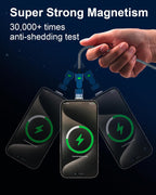 ⚡ 100W Magnetic Fast Charging Cable 🔄 180° Swivel Elbow for Gaming & Laptops