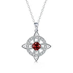 Personalized Witch’s Knot Birthstone Necklace