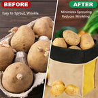 ✨Reusable Self Sealing Potato & Onion Storage Bags