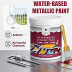 ⏳Time-Limited Special⏰Rust Converter Metallic Paint – One coat stops rust, no sanding, no fumes.  🔨🛡️