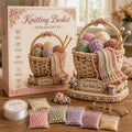 🧶 Knitting Basket 3D Beaded DIY Kit – Handmade Display Decor & Storage Basket