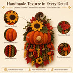 🧶DIY Seasonal 3D Crochet Door Hanger Kit Collection | Coordinated Yarn, Filling, Accessories & Step-by-Step Instructions Included 💕