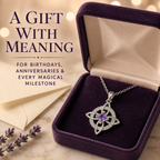 Personalized Witch’s Knot Birthstone Necklace
