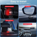 💥Solar Powered Fake Car Alarm Light, Auto Light Sensor LED Simulated Security Warning Flashing Light