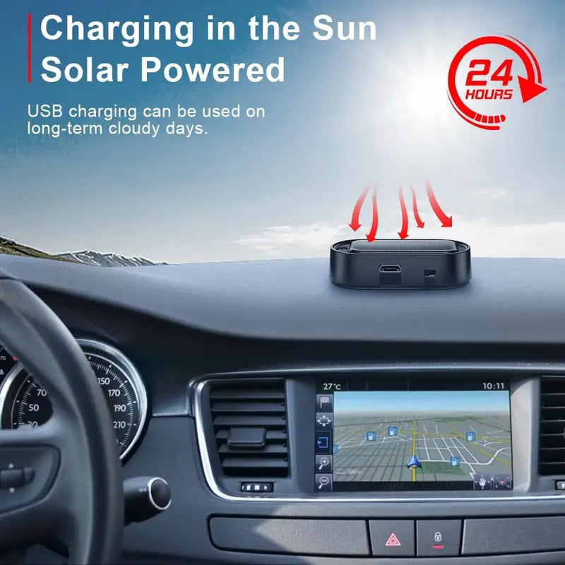 💥Solar Powered Fake Car Alarm Light, Auto Light Sensor LED Simulated Security Warning Flashing Light