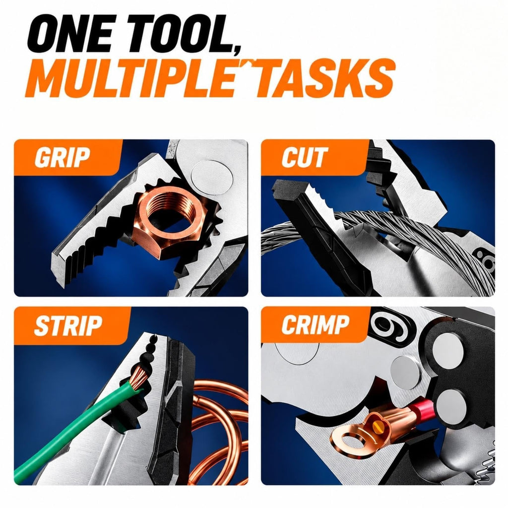 55-Steel Self-Locking Anti-Skid Ratchet Pliers | Heavy-Duty Wire Cutters & Holding Tool, Hands-Free Grip DIY Hardware for Automotive & Plumbing Projects 🔧⚙️