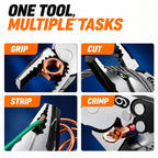 55-Steel Self-Locking Anti-Skid Ratchet Pliers | Heavy-Duty Wire Cutters & Holding Tool, Hands-Free Grip DIY Hardware for Automotive & Plumbing Projects 🔧⚙️