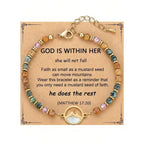 ✝️ Mustard Seed Faith Bracelet – Matthew 17:20 Inspirational Christian Bracelet