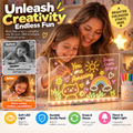 🎨 LED Drawing Board for Kids – Erasable Acrylic Art Board ✨
