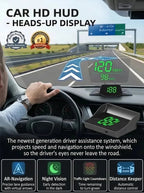 🚗 50% Off Now! Head-Up Display (HUD) GPS Digital Speedometer – Features traffic light countdown and speed camera alerts; a universal driving safety system to help you avoid city traffic fines.
