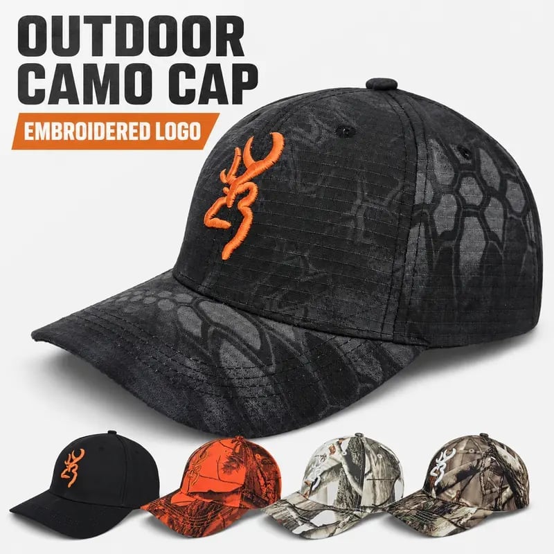 🔥Black Friday Deal 🔥Embroidered Camo Baseball Cap for Men & Women