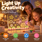🎨 LED Drawing Board for Kids – Erasable Acrylic Art Board ✨