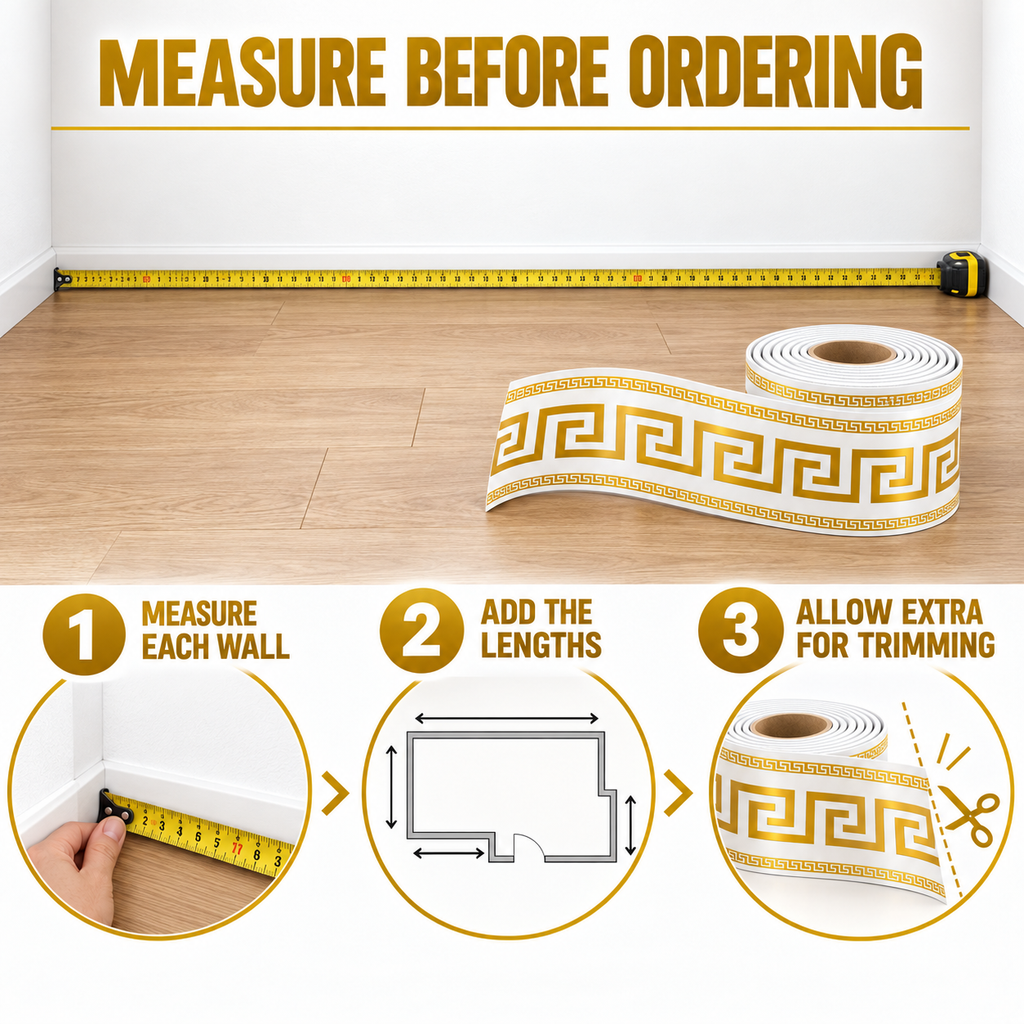 ⏳Limited-time 50% off⏰Self-Adhesive Skirting Board Border Sticker🧱🔰